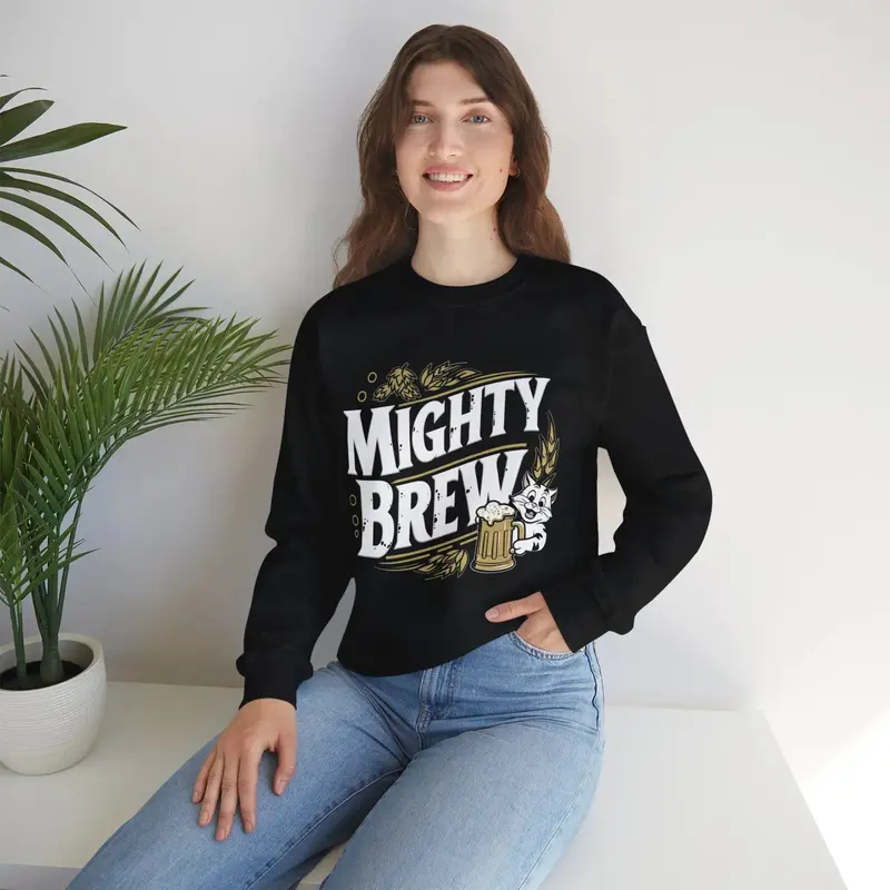 Mighty Brew Ultra Cotton Crewneck Sweatshirt 4