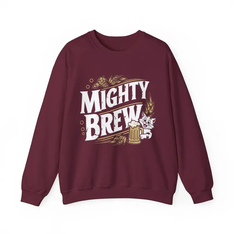 Mighty Brew Ultra Cotton Crewneck Sweatshirt 5