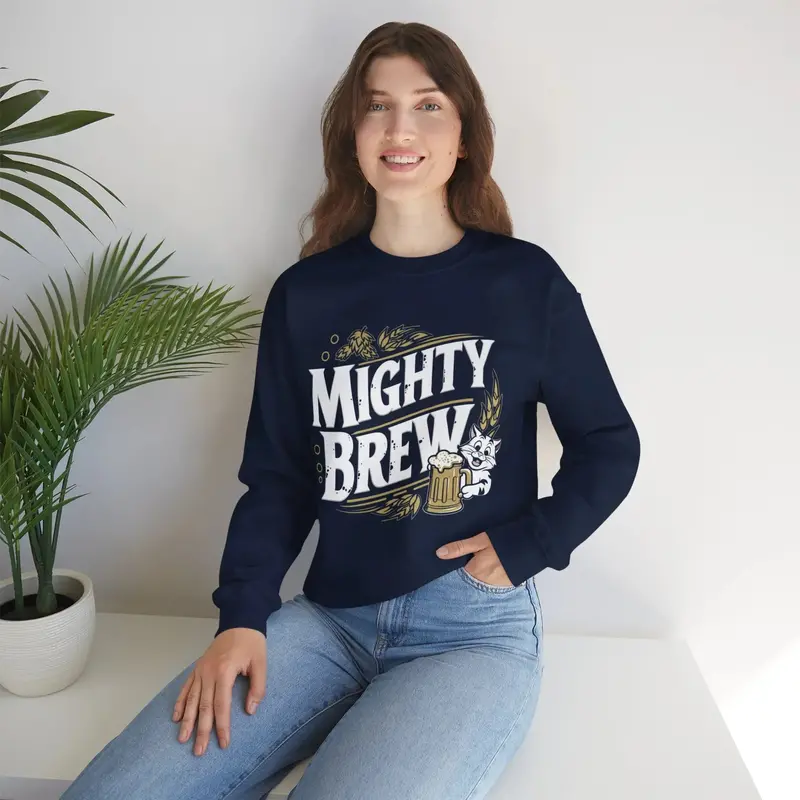Mighty Brew Ultra Cotton Crewneck Sweatshirt 9