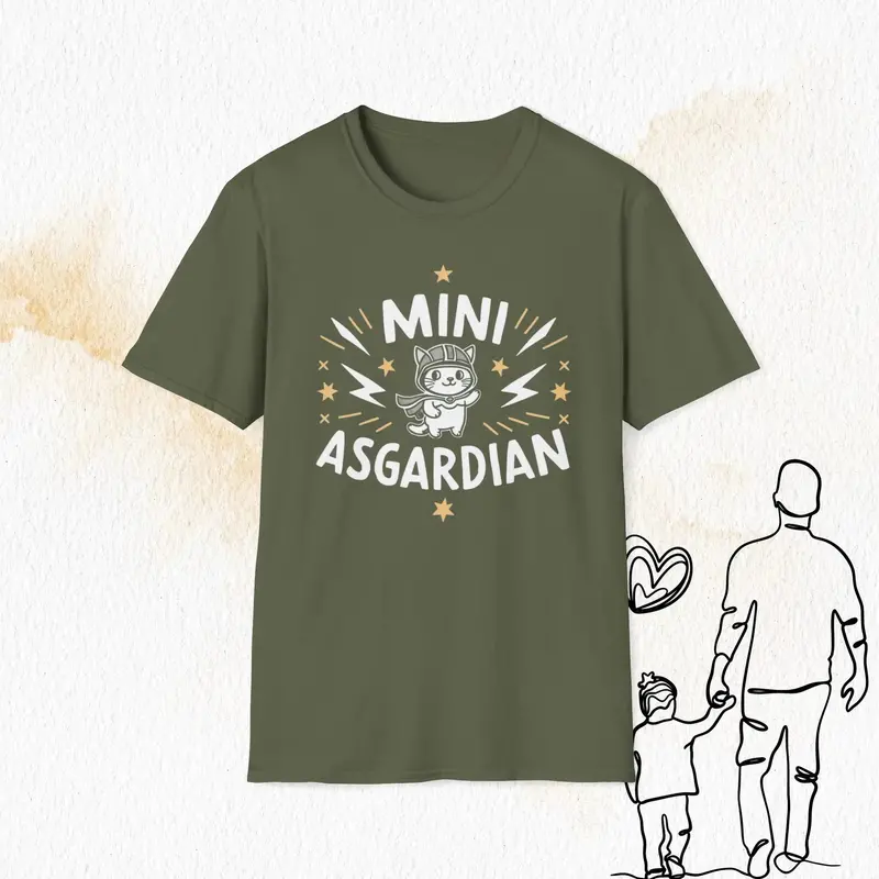 Mini Asgardian Cotton Crew Neck Men Tshirt 10