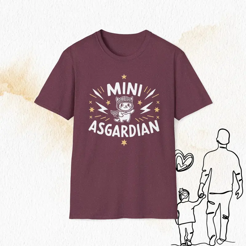 Mini Asgardian Cotton Crew Neck Men Tshirt 18