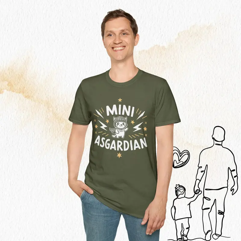 Mini Asgardian Cotton Crew Neck Men Tshirt 19