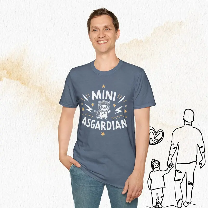 Mini Asgardian Cotton Crew Neck Men Tshirt 22