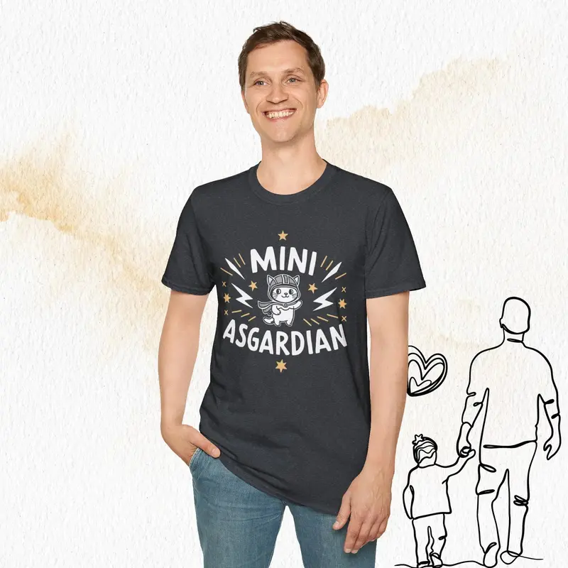 Mini Asgardian Cotton Crew Neck Men Tshirt 23