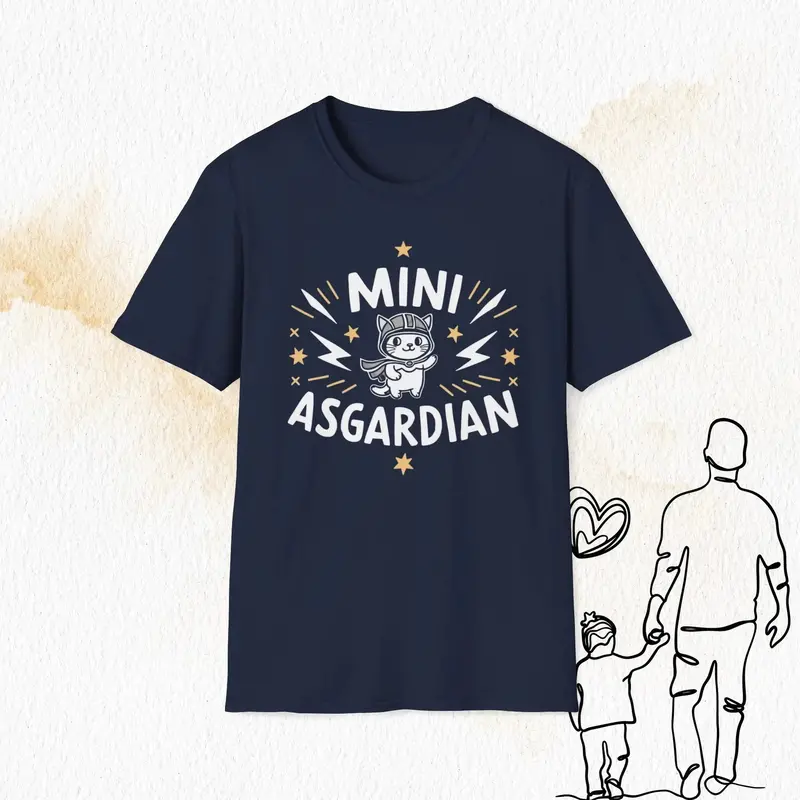 Mini Asgardian Cotton Crew Neck Men Tshirt 3