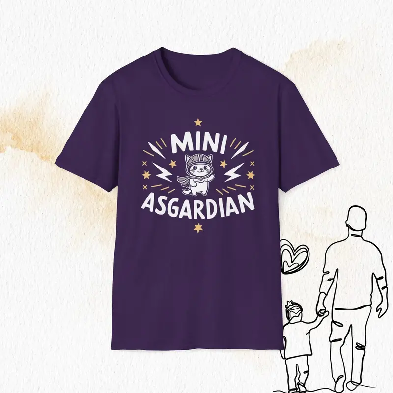 Mini Asgardian Cotton Crew Neck Men Tshirt 8