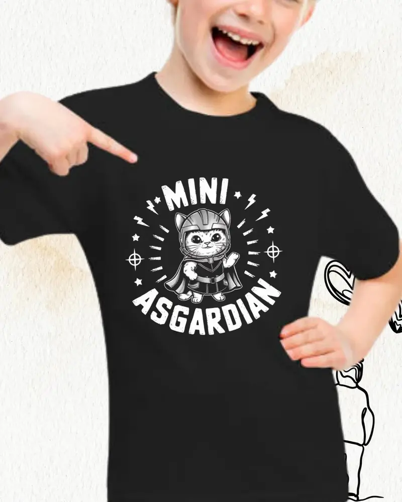 Mini Asgardian Kid Cotton T-Shirt 3