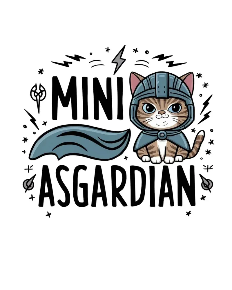 Mini Asgardian Kids Cotton T-Shirt 2