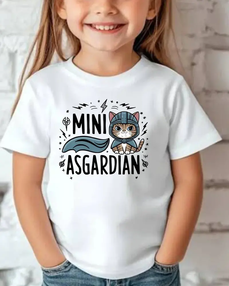 Mini Asgardian Kids Cotton T-Shirt 3