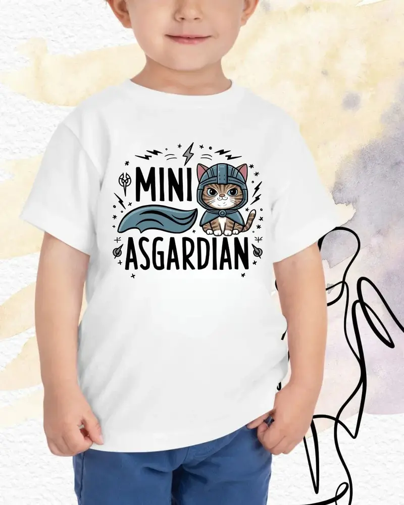 Mini Asgardian Kids Cotton T-Shirt 4