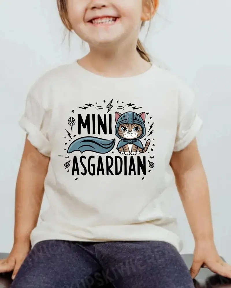 Mini Asgardian Kids Cotton T-Shirt 5