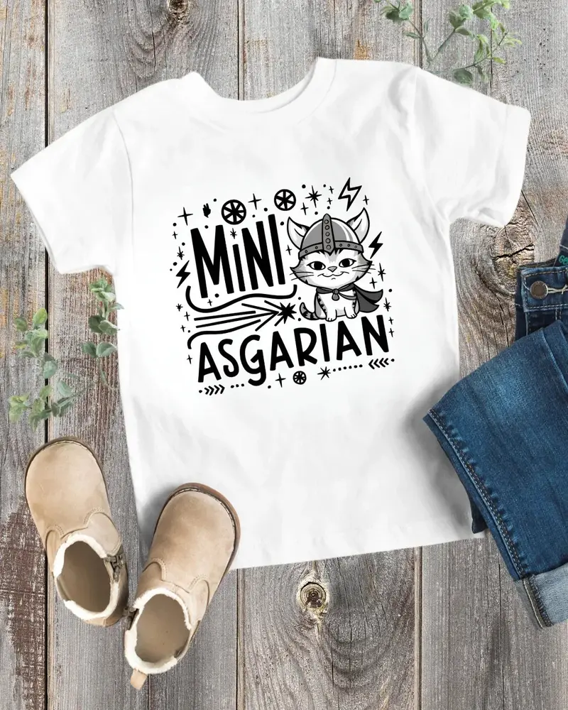 Mini Asgardian Toddler Cotton T-Shirt 1