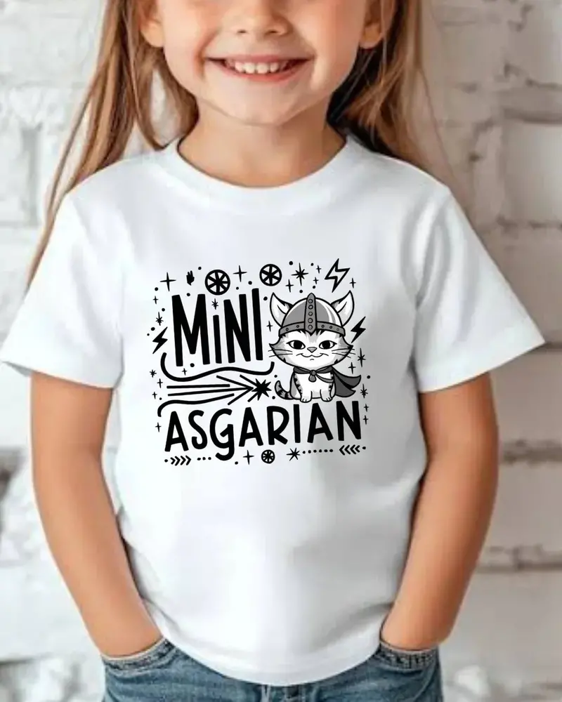 Mini Asgardian Toddler Cotton T-Shirt 3
