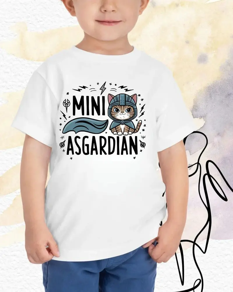Mini Asgardian Youth Heavy Cotton T-Shirt 3