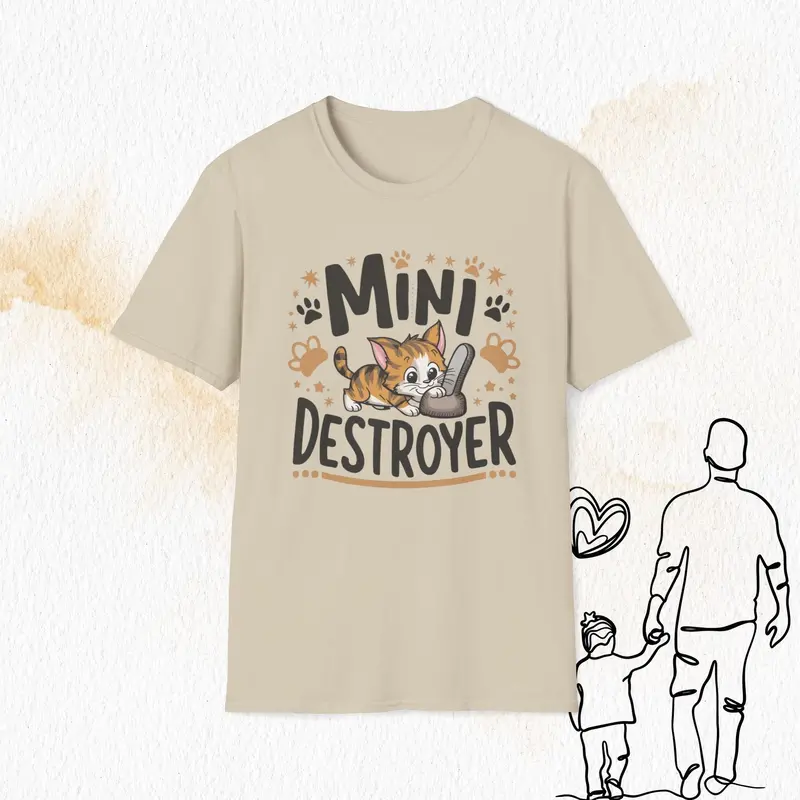 Mini Destroyer Cotton Men T-Shirt 10
