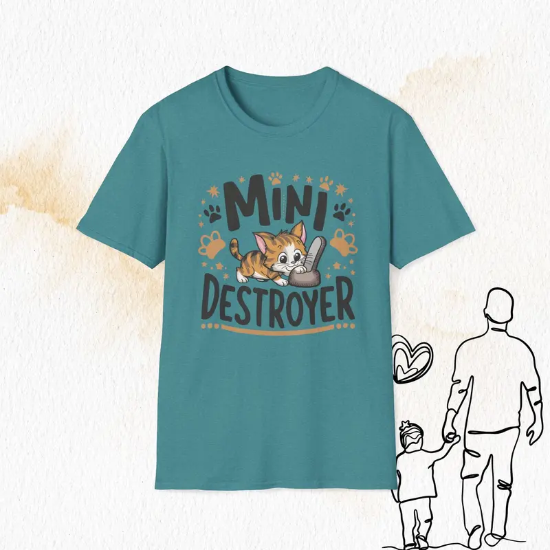 Mini Destroyer Cotton Men T-Shirt 12