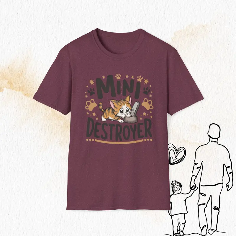 Mini Destroyer Cotton Men T-Shirt 13