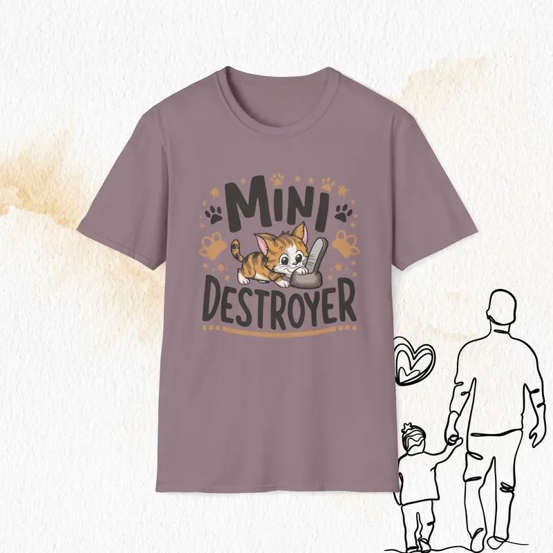 Mini Destroyer Cotton Men T-Shirt 14