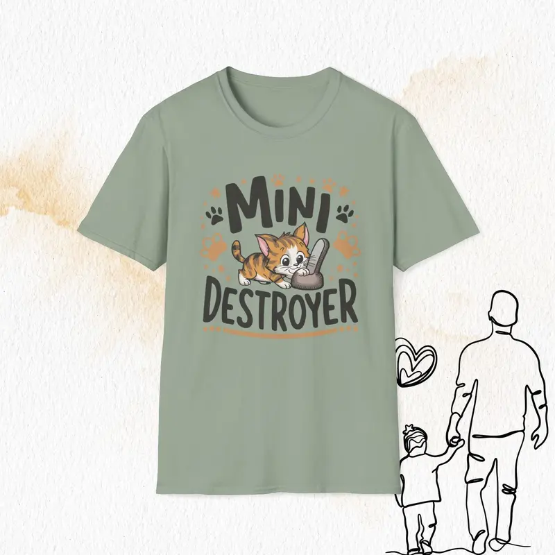 Mini Destroyer Cotton Men T-Shirt 15