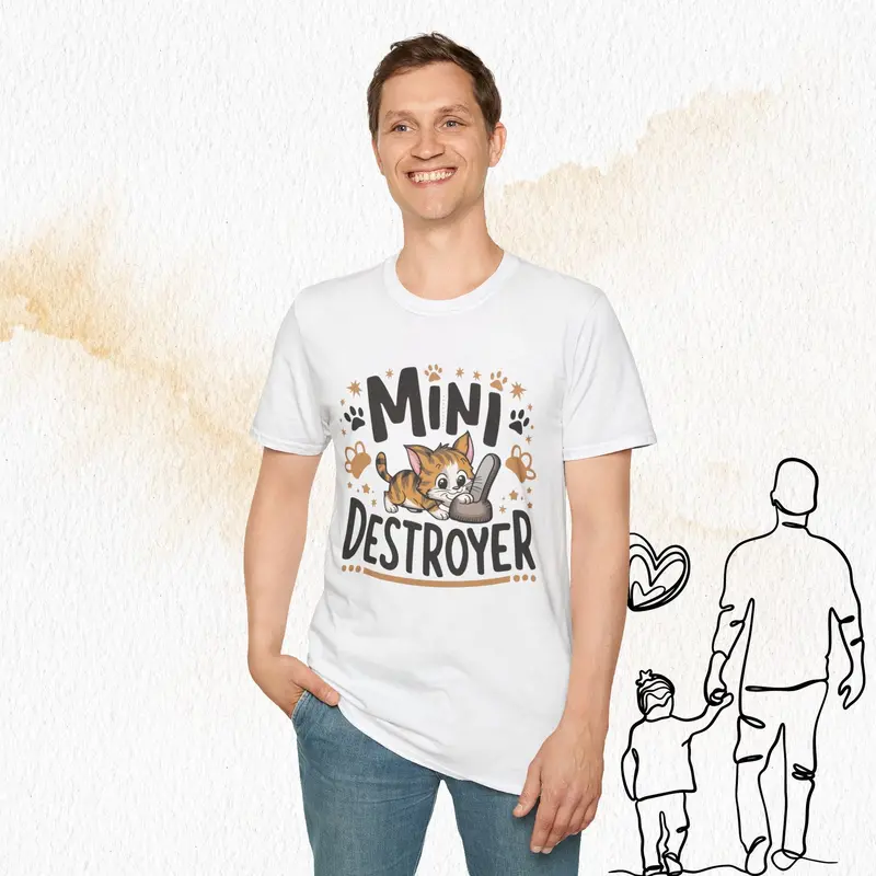 Mini Destroyer Cotton Men T-Shirt 15