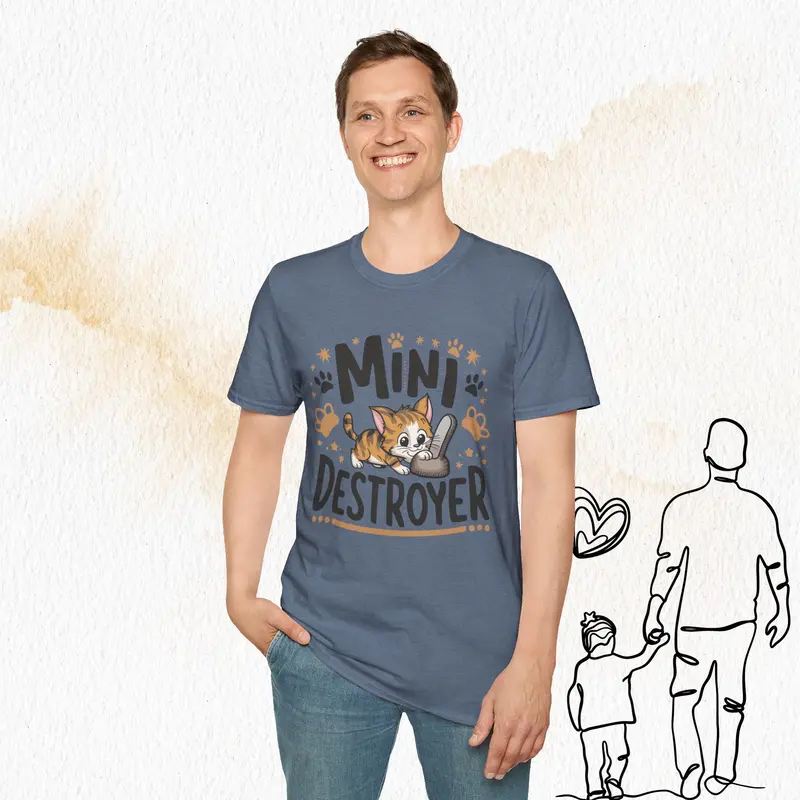 Mini Destroyer Cotton Men T-Shirt 16
