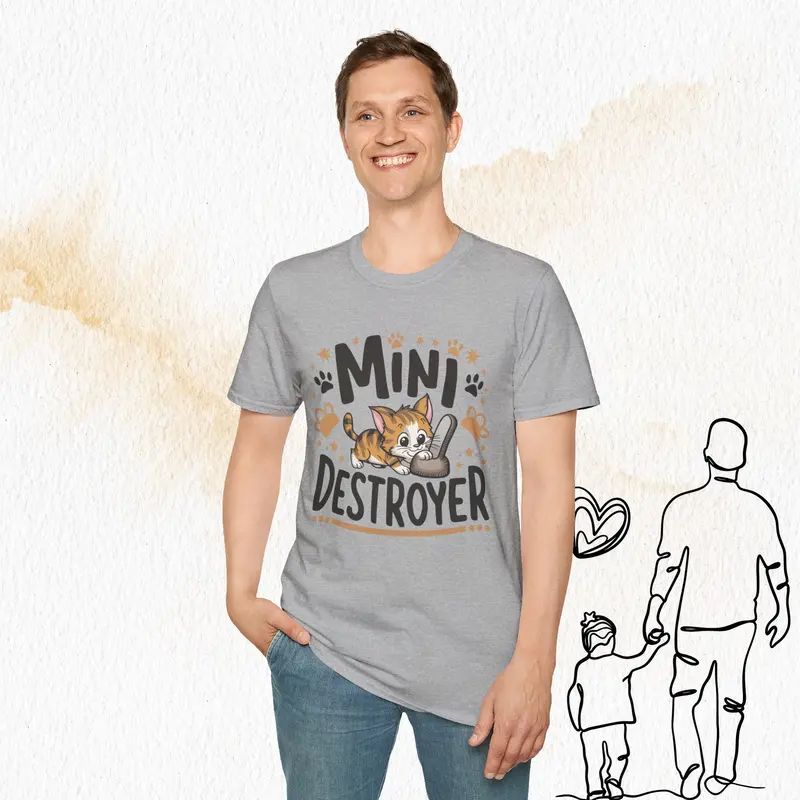 Mini Destroyer Cotton Men T-Shirt 17