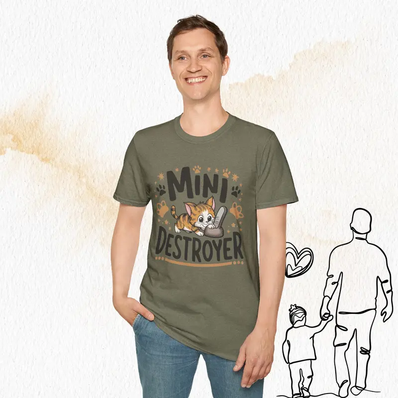 Mini Destroyer Cotton Men T-Shirt 18