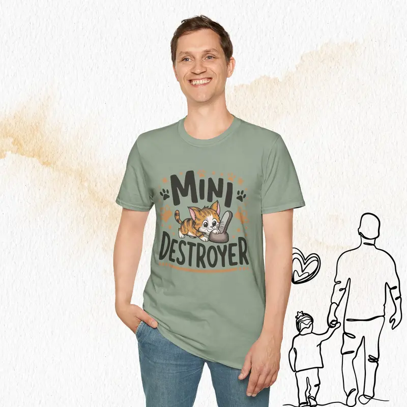 Mini Destroyer Cotton Men T-Shirt 19