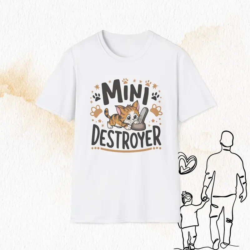 Mini Destroyer Cotton Men T-Shirt 2