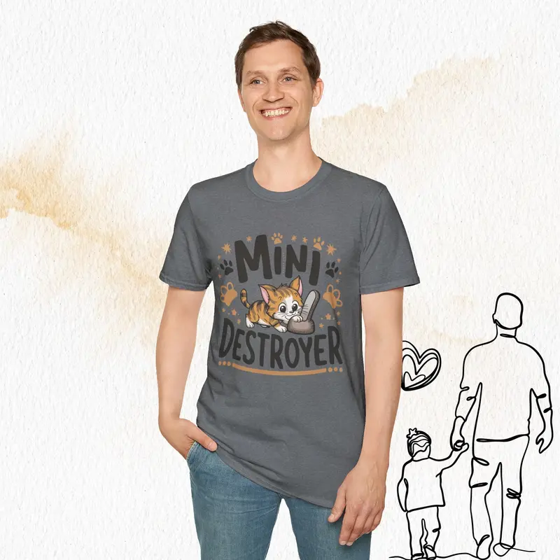 Mini Destroyer Cotton Men T-Shirt 20
