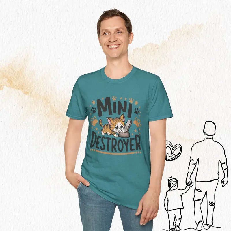 Mini Destroyer Cotton Men T-Shirt 21