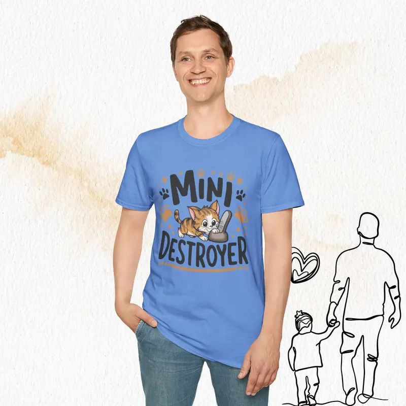 Mini Destroyer Cotton Men T-Shirt 22