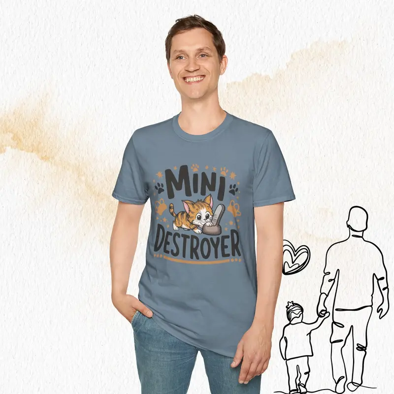 Mini Destroyer Cotton Men T-Shirt 23