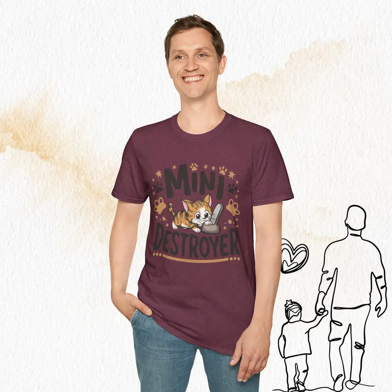 Mini Destroyer Cotton Men T-Shirt 26