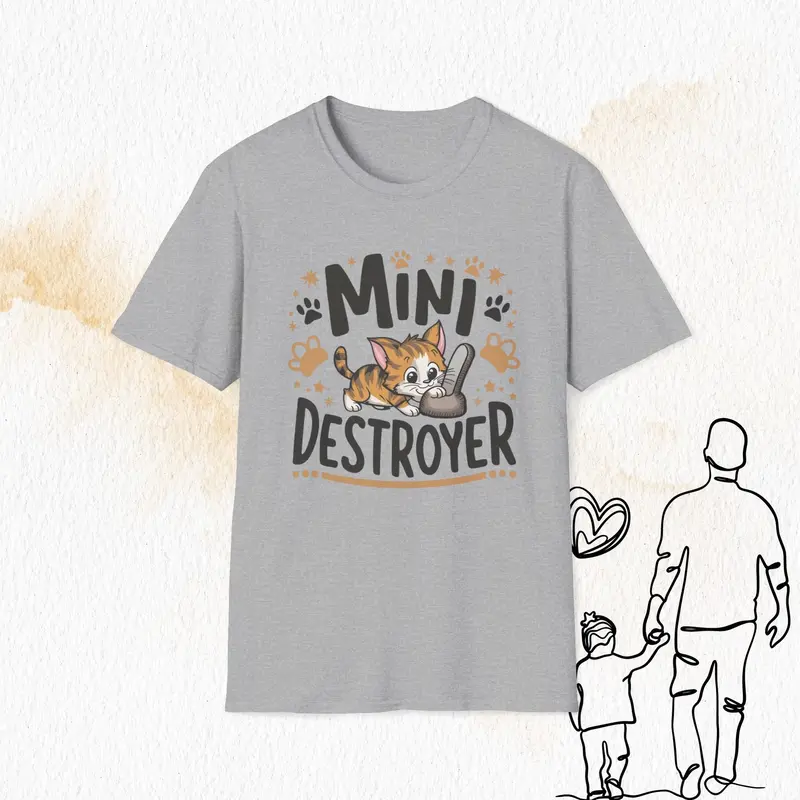 Mini Destroyer Cotton Men T-Shirt 4