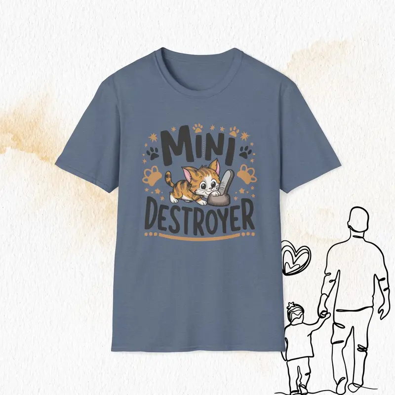 Mini Destroyer Cotton Men T-Shirt 7