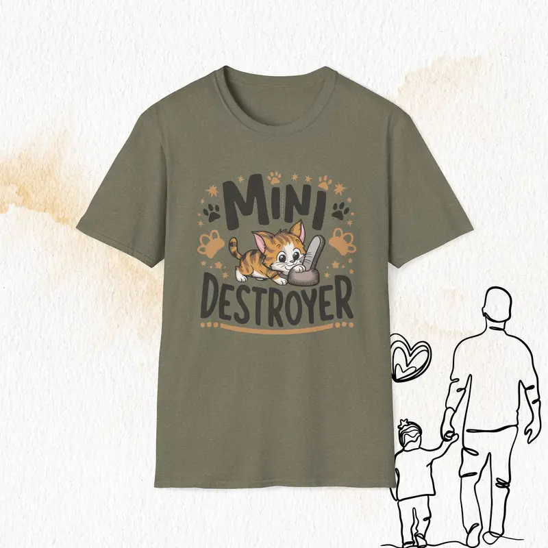 Mini Destroyer Cotton Men T-Shirt 8