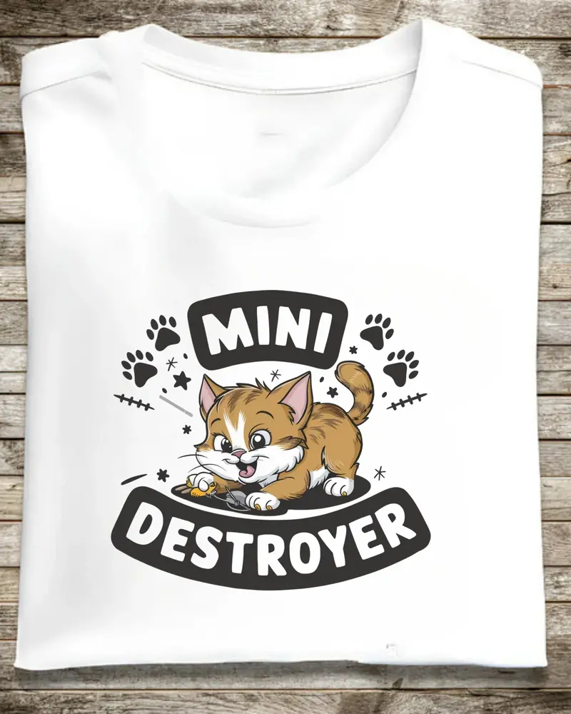 Mini Destroyer Crewneck Cotton Tshirt 1