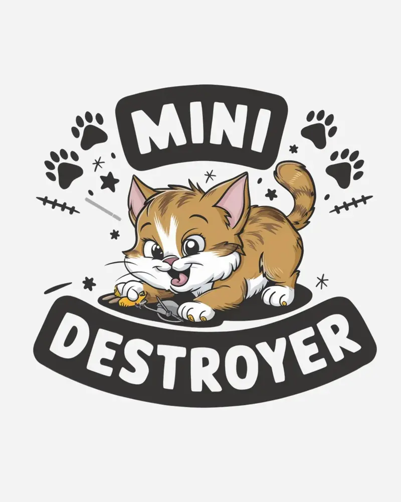 Mini Destroyer Crewneck Cotton Tshirt 2
