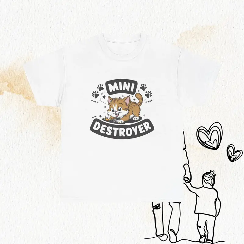 Mini Destroyer Crewneck Cotton Tshirt 5