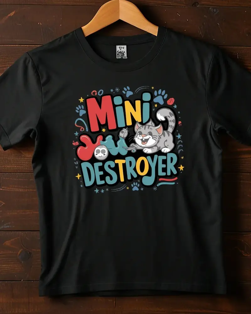 Mini Destroyer Kids Cotton T-Shirt 1