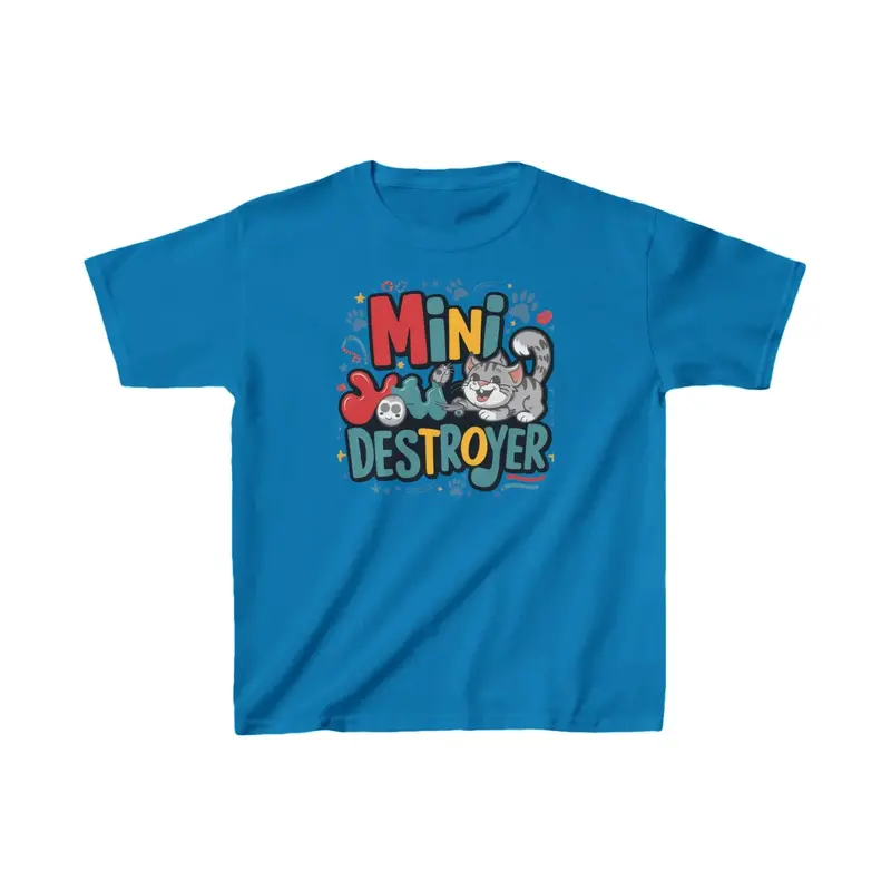 Mini Destroyer Kids Cotton T-Shirt 15