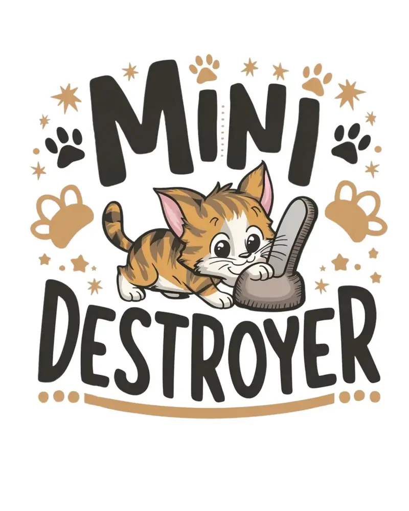 Mini Destroyer Kids Cotton T-Shirt 2