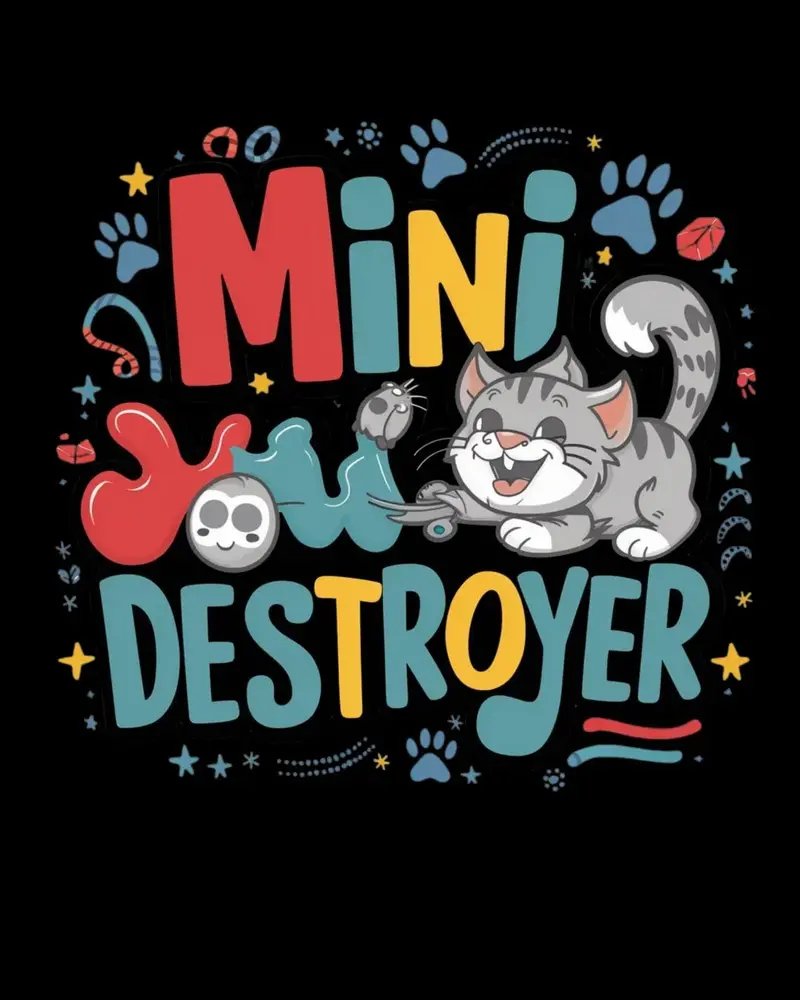 Mini Destroyer Kids Cotton T-Shirt 2