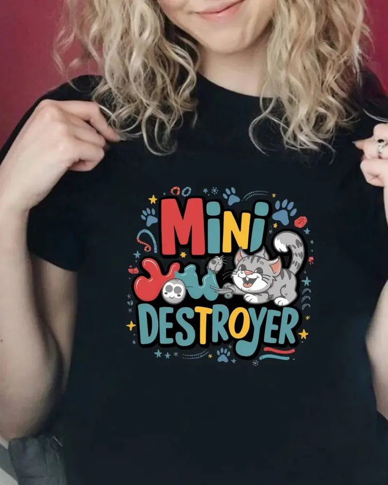 Mini Destroyer Kids Cotton T-Shirt 3