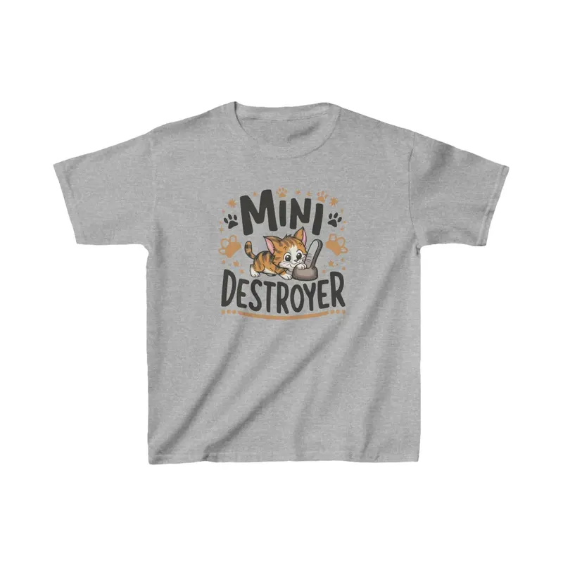 Mini Destroyer Kids Cotton T-Shirt 7