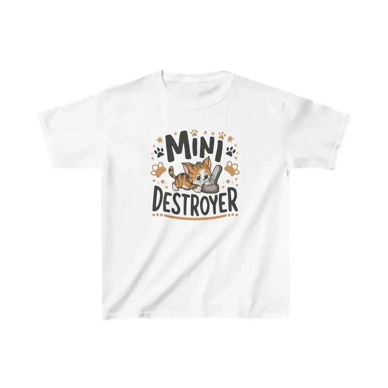 Mini Destroyer Kids Cotton T-Shirt 8