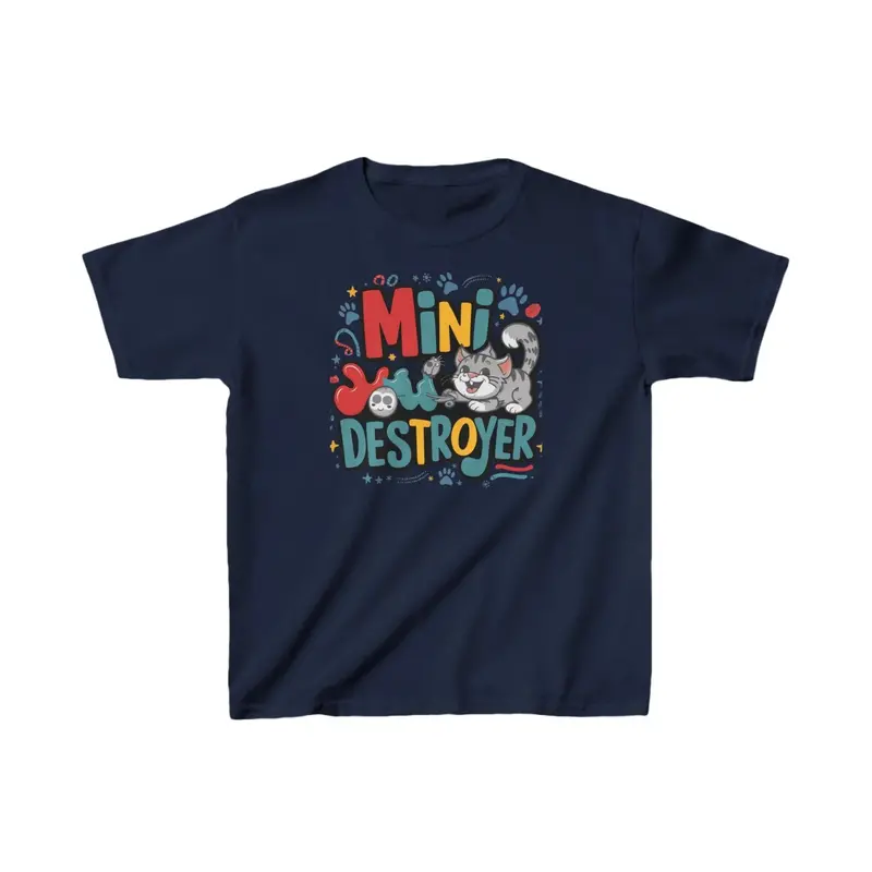 Mini Destroyer Kids Cotton T-Shirt 8