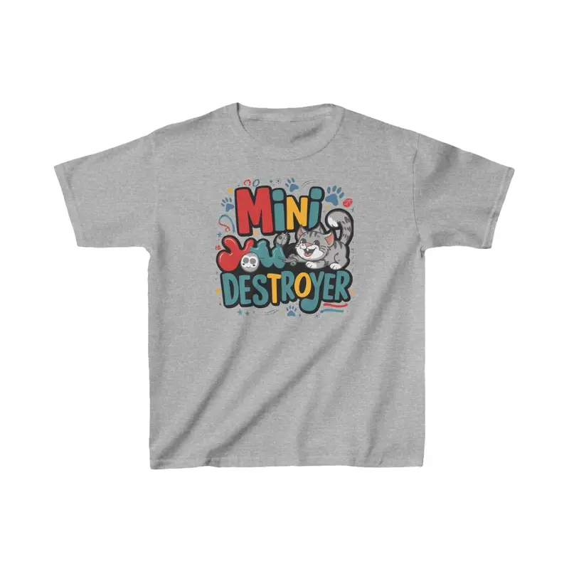 Mini Destroyer Kids Cotton T-Shirt 9