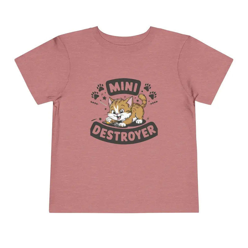 Mini Destroyer Toddler Cotton T-Shirt 11